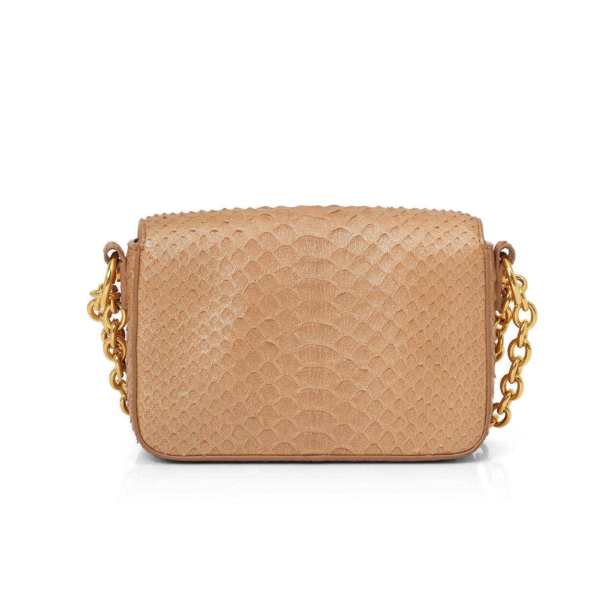 Natalia Pink Python Shoulder Bag