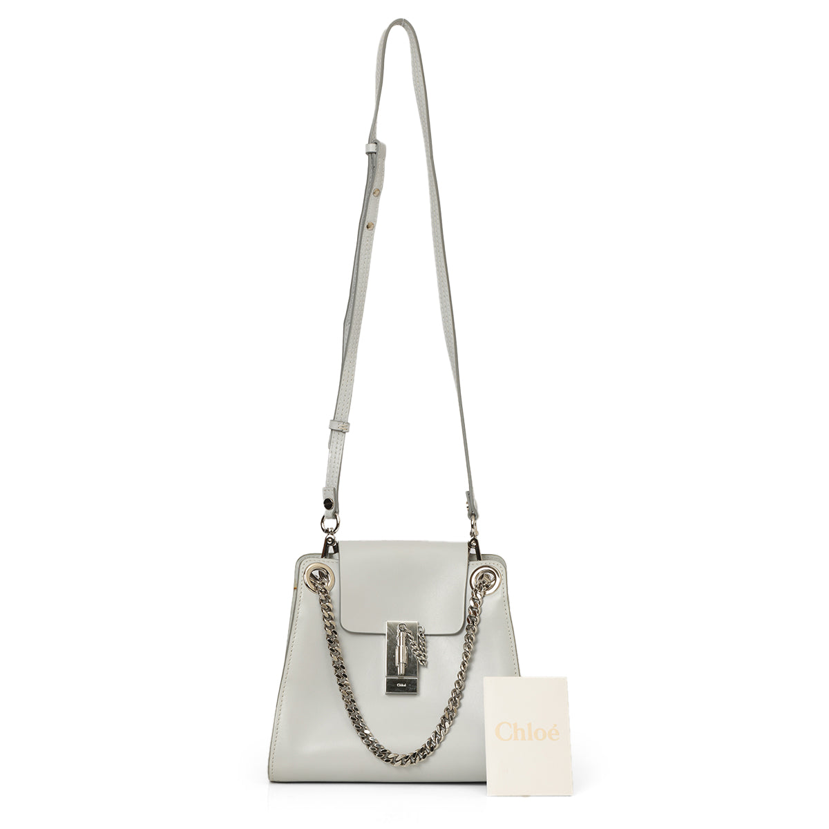 Light Cloud Smooth Leather Mini Annie Shoulder Bag