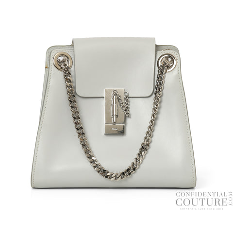 Light Cloud Smooth Leather Mini Annie Shoulder Bag