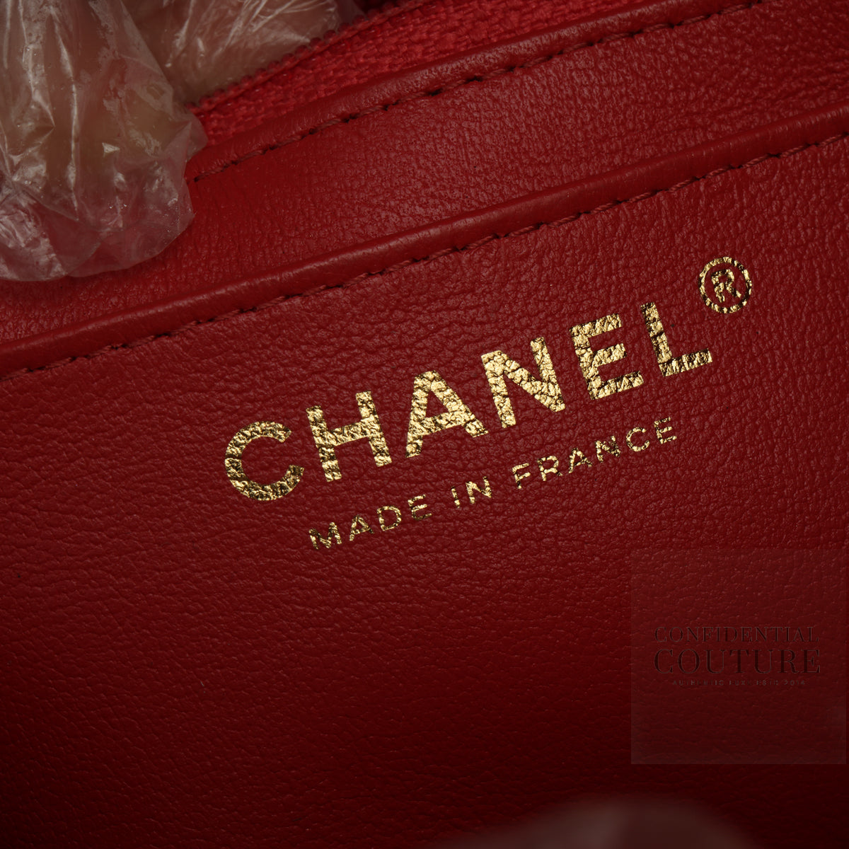 Red Classic Mini Flap Bag