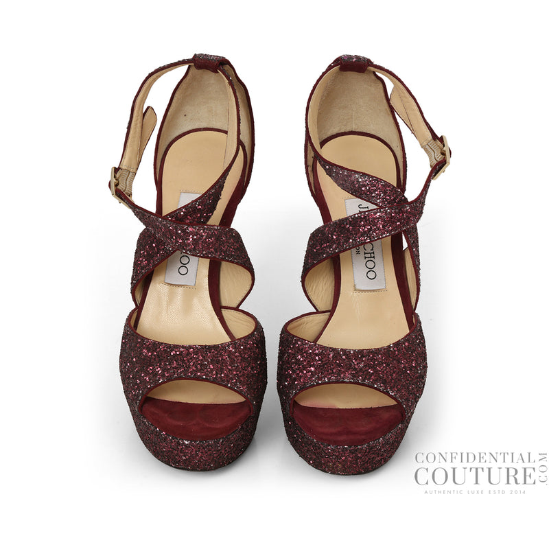 Purple Coarse Glitter Emilly 85 Pumps EU 36 | IT 36 | US 6 | UK 3
