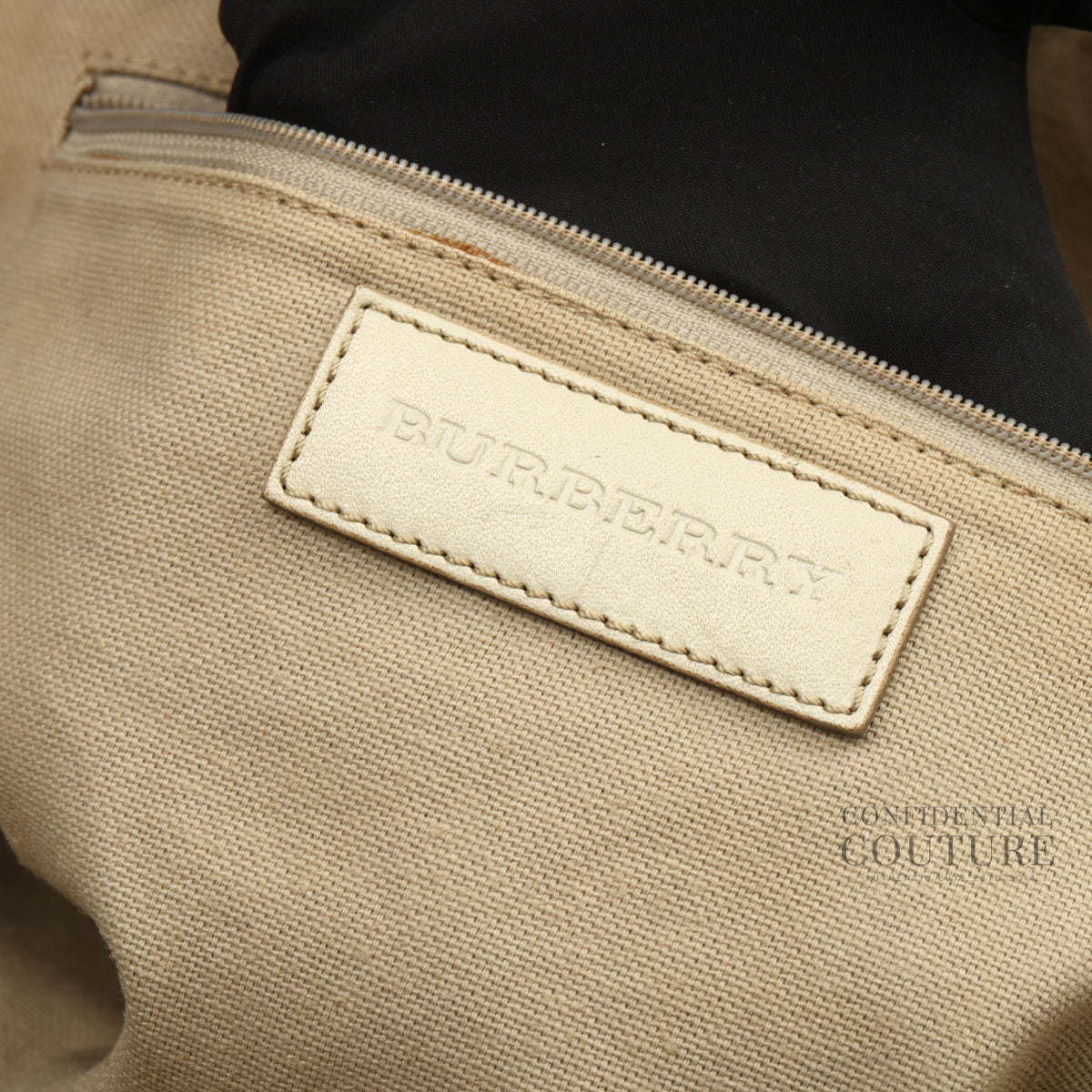 Haymarket Canvas/Ivory Leather Small Orchard Bowling Bag
