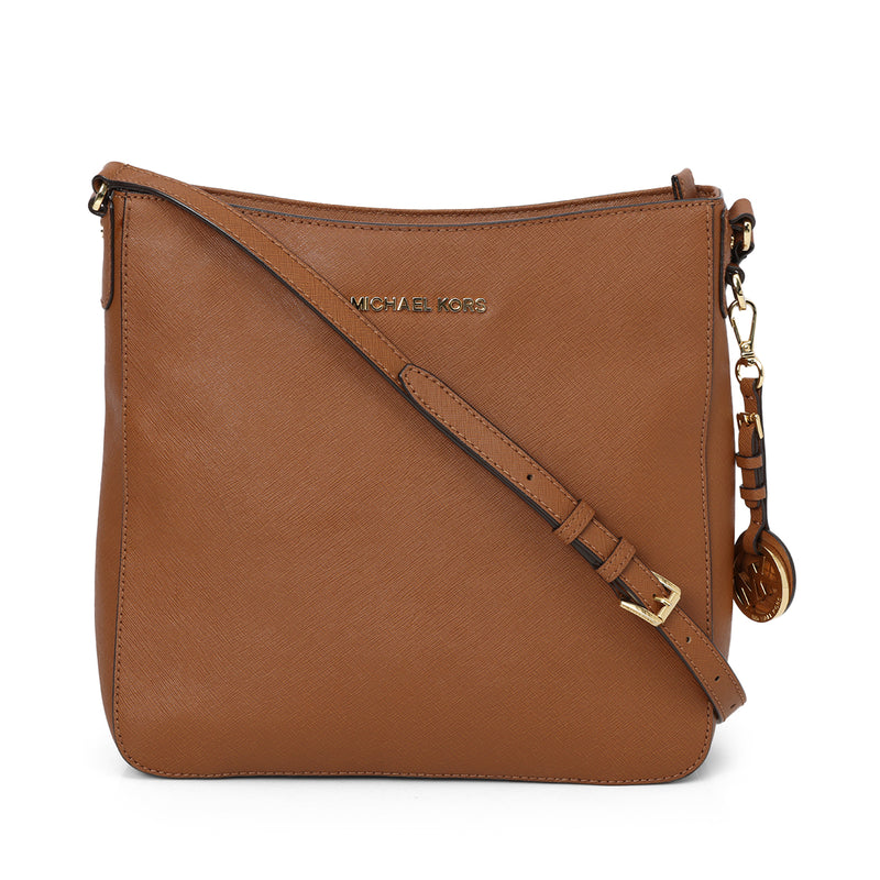 Pre loved Michael Kors Tan Jet Set Travel Large Messenger Bag