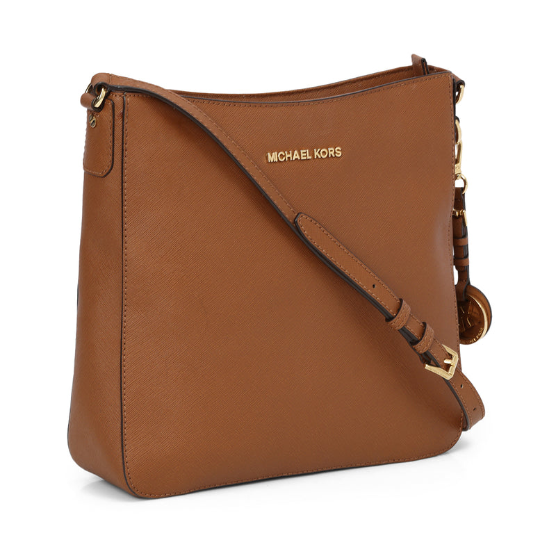 Women pre loved Michael Kors Tan Jet Set Travel Large Messenger Bag