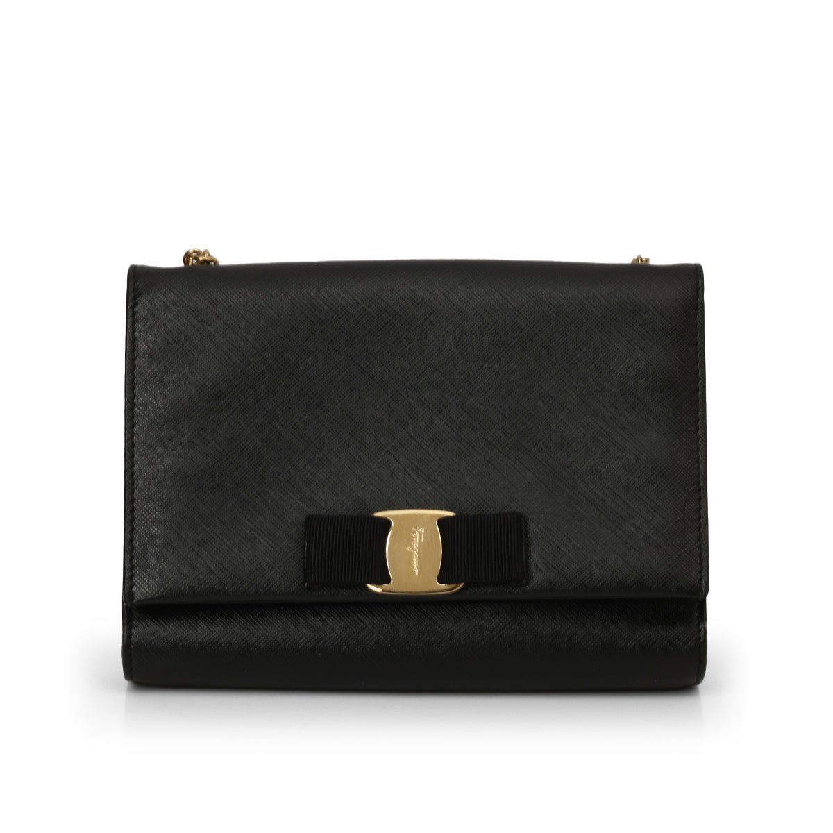 Black Miss Vara Bow Crossbody Bag