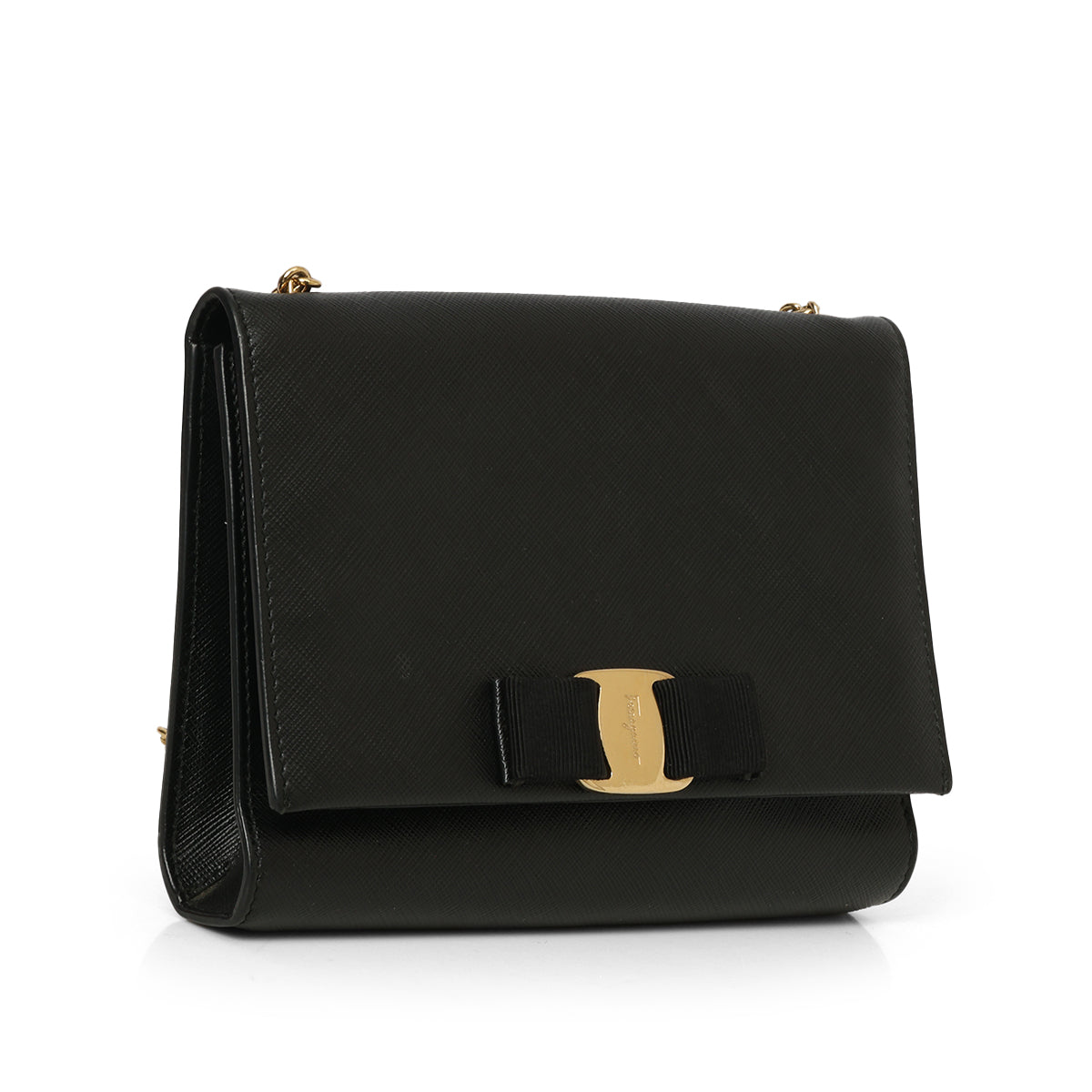 Black Miss Vara Bow Crossbody Bag