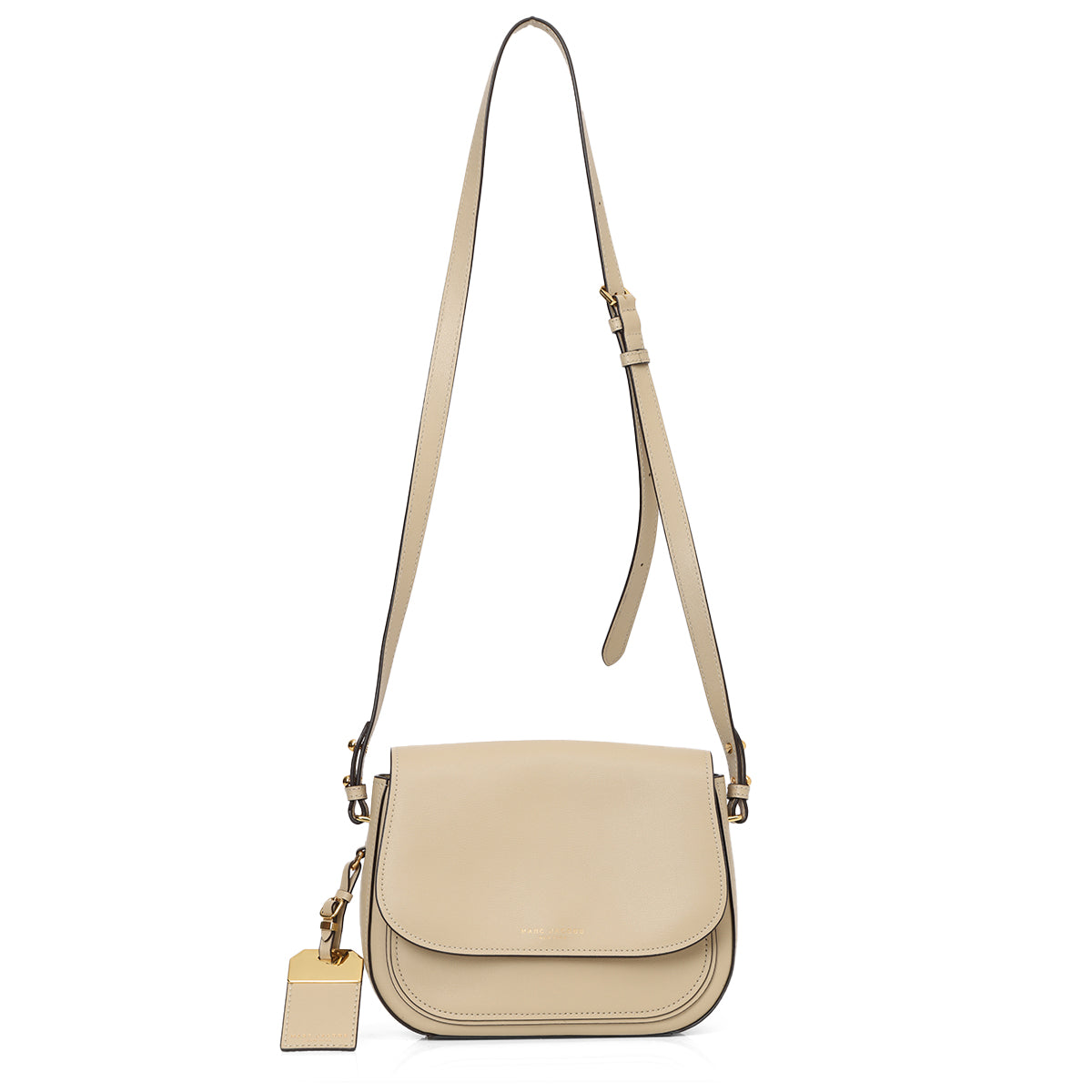 Rider Nude Leather Crossbody Bag