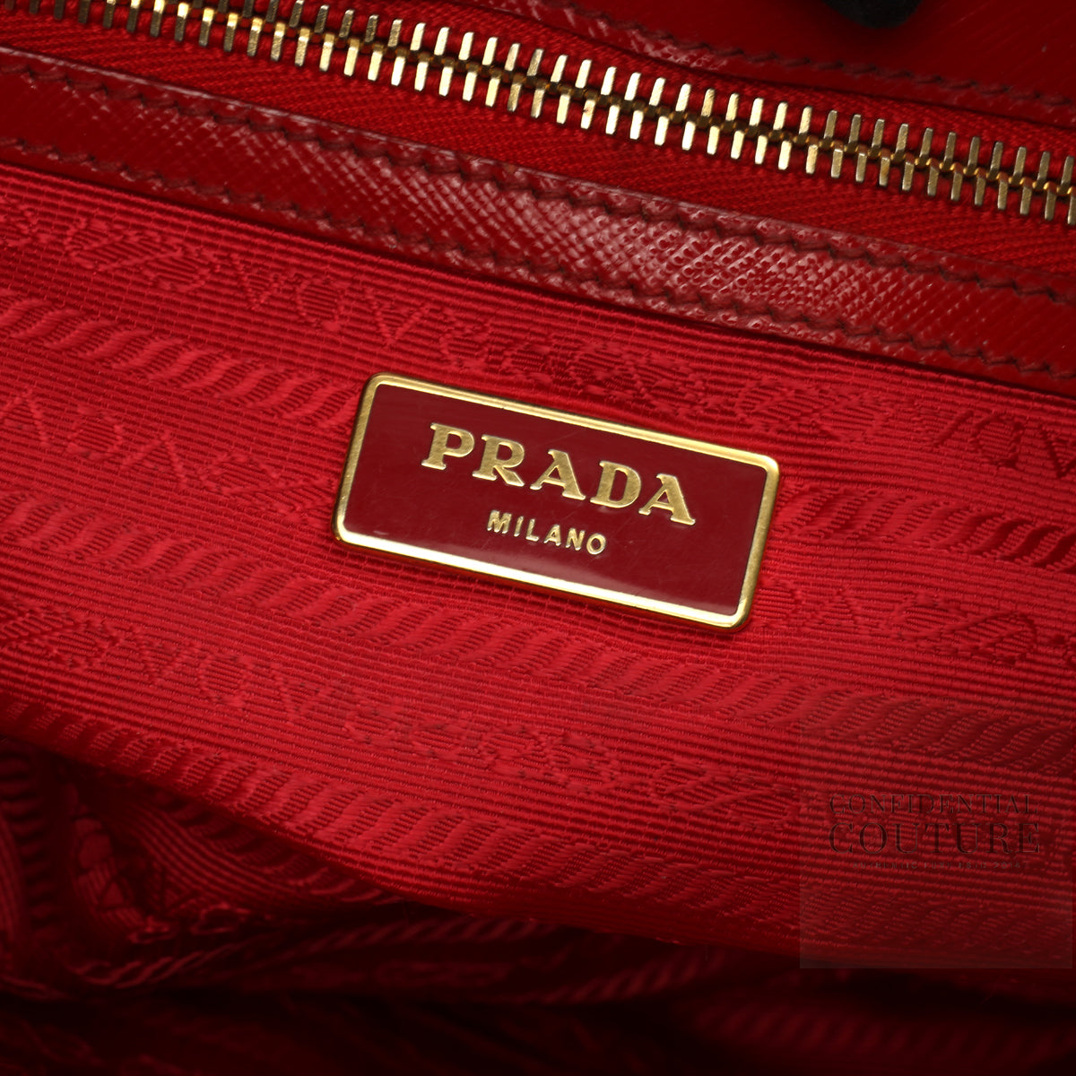 Galleria Small Red Patent Saffiano Leather Bag
