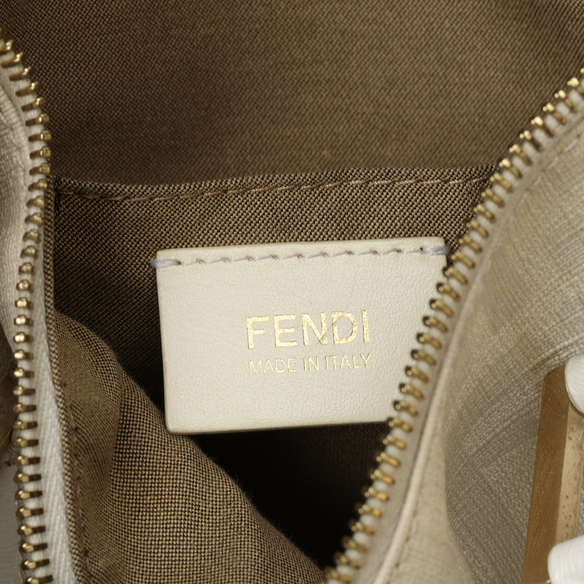White Noccino Zucchino Spalmati Coated Canvas Forever Bauletto Boston Bag
