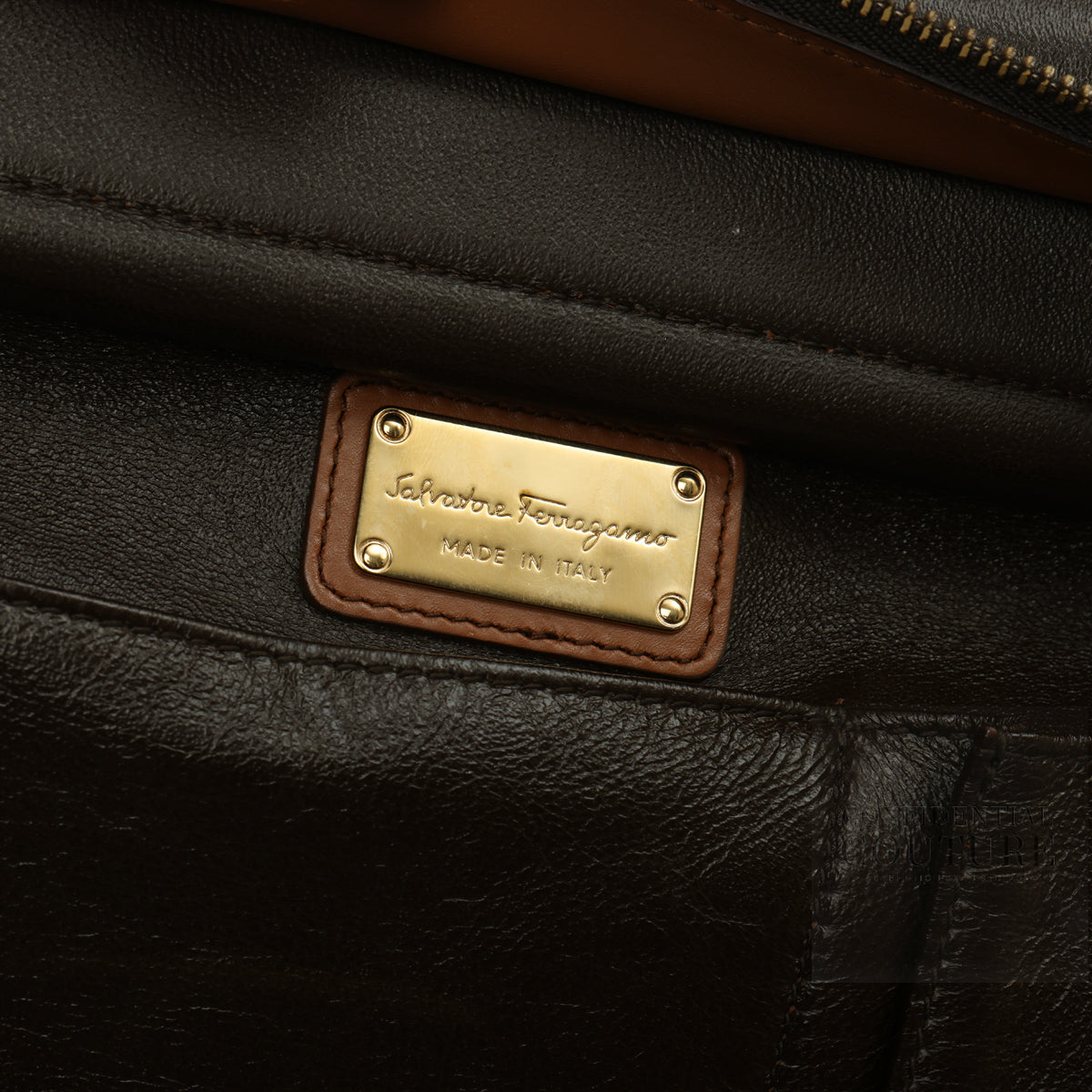 Tan Leather Medium Sofia Top Handle Bag