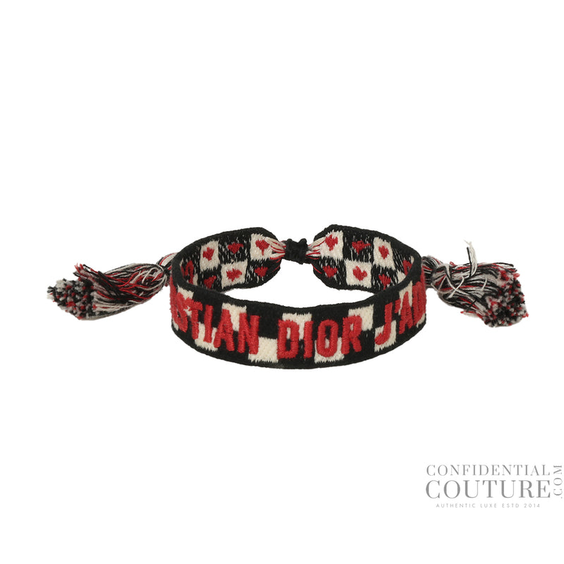 Christian Dior J'adior Woven Band Black & White