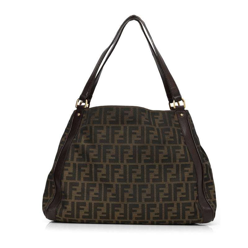 Pre-loved Fendi Tobacco Zucca Brown Tote Bag