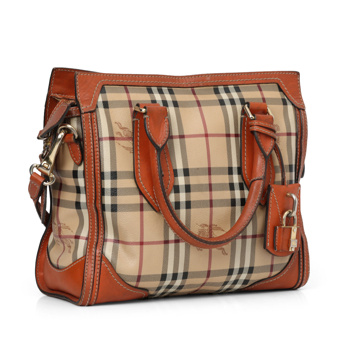London Beige and Rust Haymarket Small Honeywood Tote