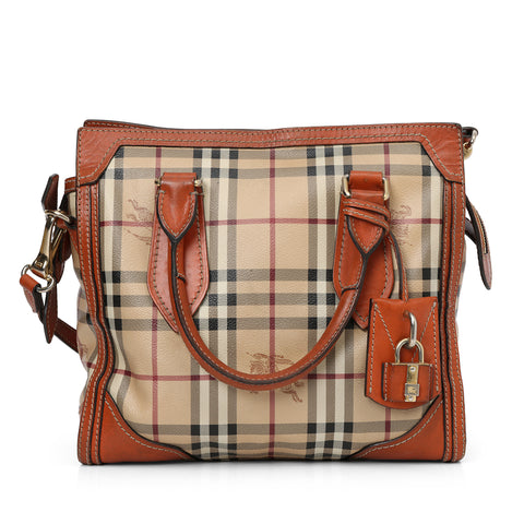 London Beige and Rust Haymarket Small Honeywood Tote