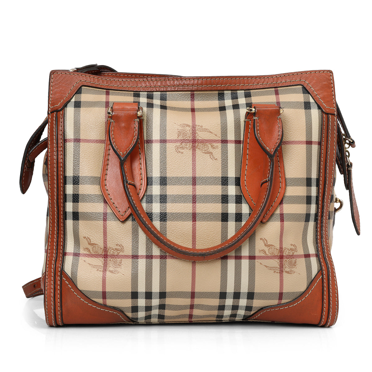 London Beige and Rust Haymarket Small Honeywood Tote