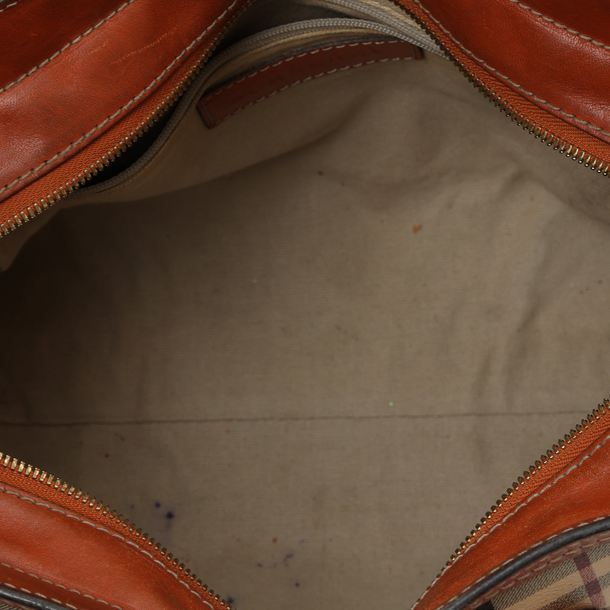 London Beige and Rust Haymarket Small Honeywood Tote