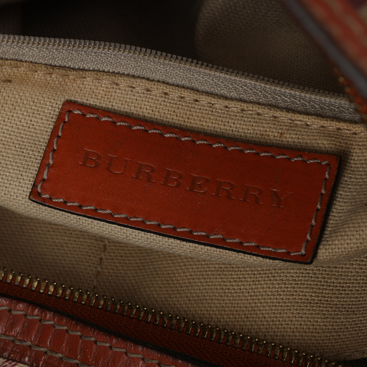 London Beige and Rust Haymarket Small Honeywood Tote