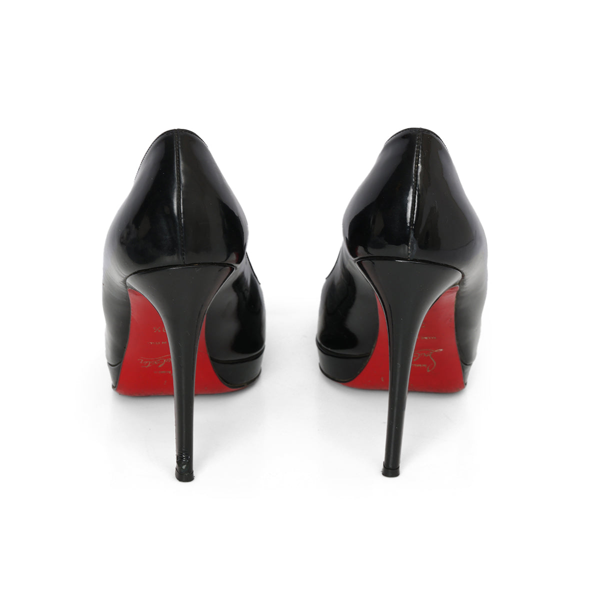 Miss Jane Black Leather Pumps 39.5 US 9.5 UK 6.5