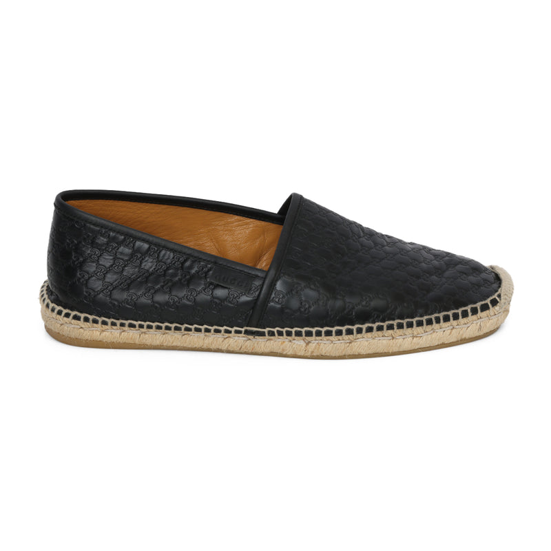 Pre-loved Gucci Mens Loafer In Web, Black Size 9.5 UK