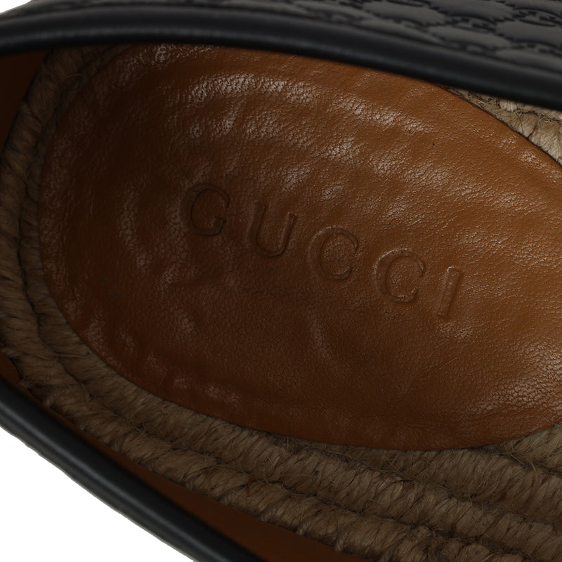 Women pre loved Gucci Mens Loafer In Web, Black Size 9.5 UK
