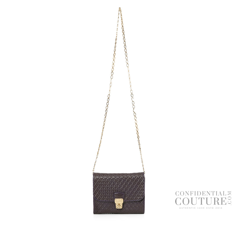 Women Tods Patent Purple Leather Crossbody
