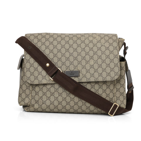 Ophidia Printed Coated-Canvas Diaper Bag