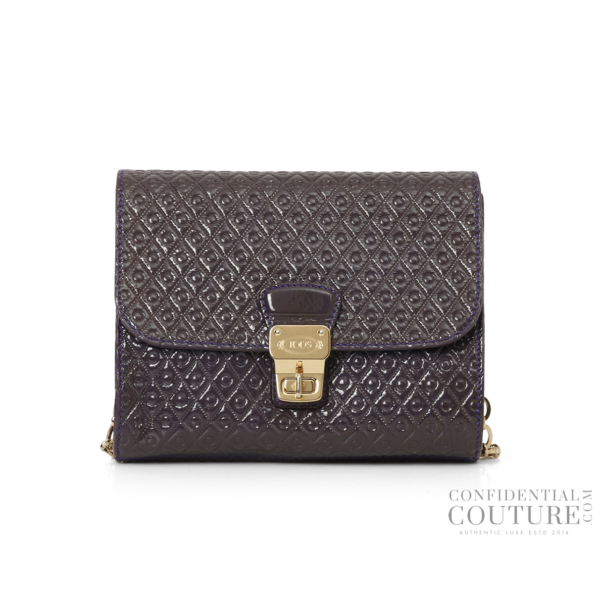 Patent Purple Leather Crossbody