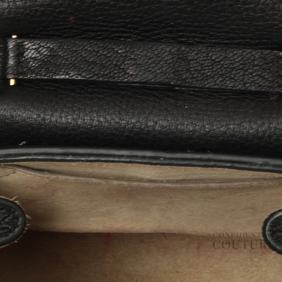 Black Drew Mini Leather Cross Body Bag