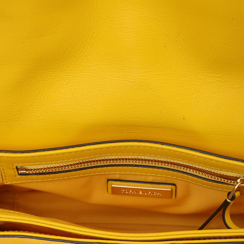 Pre-loved Tory Burch Yellow Python Kira Shoulder Bag