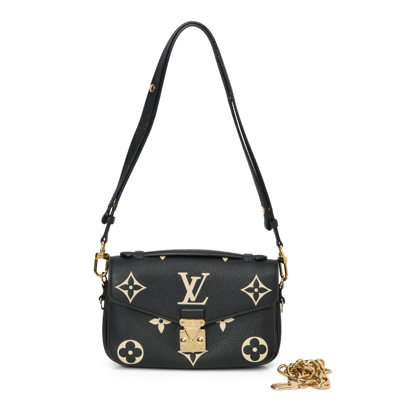 Noir/Beige Pochette Métis East West Bag
