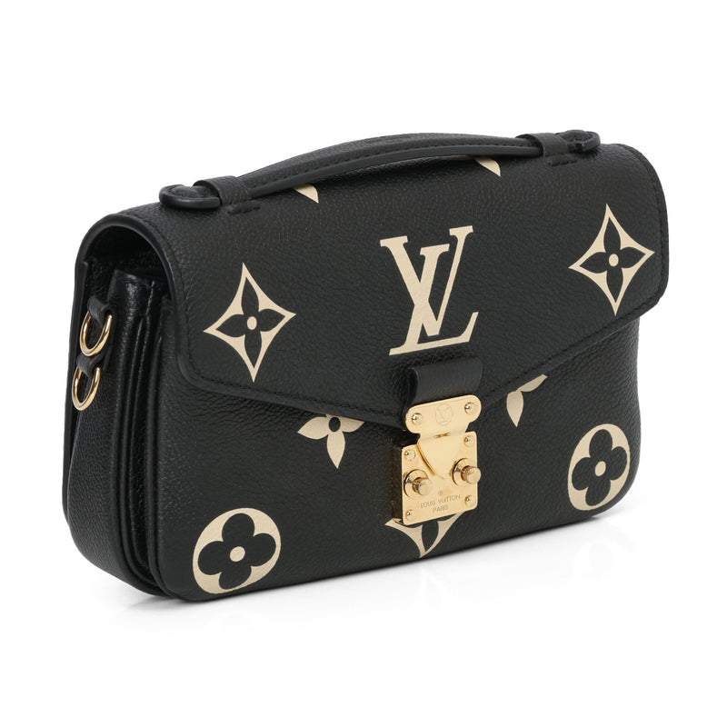 Noir/Beige Pochette Métis East West Bag