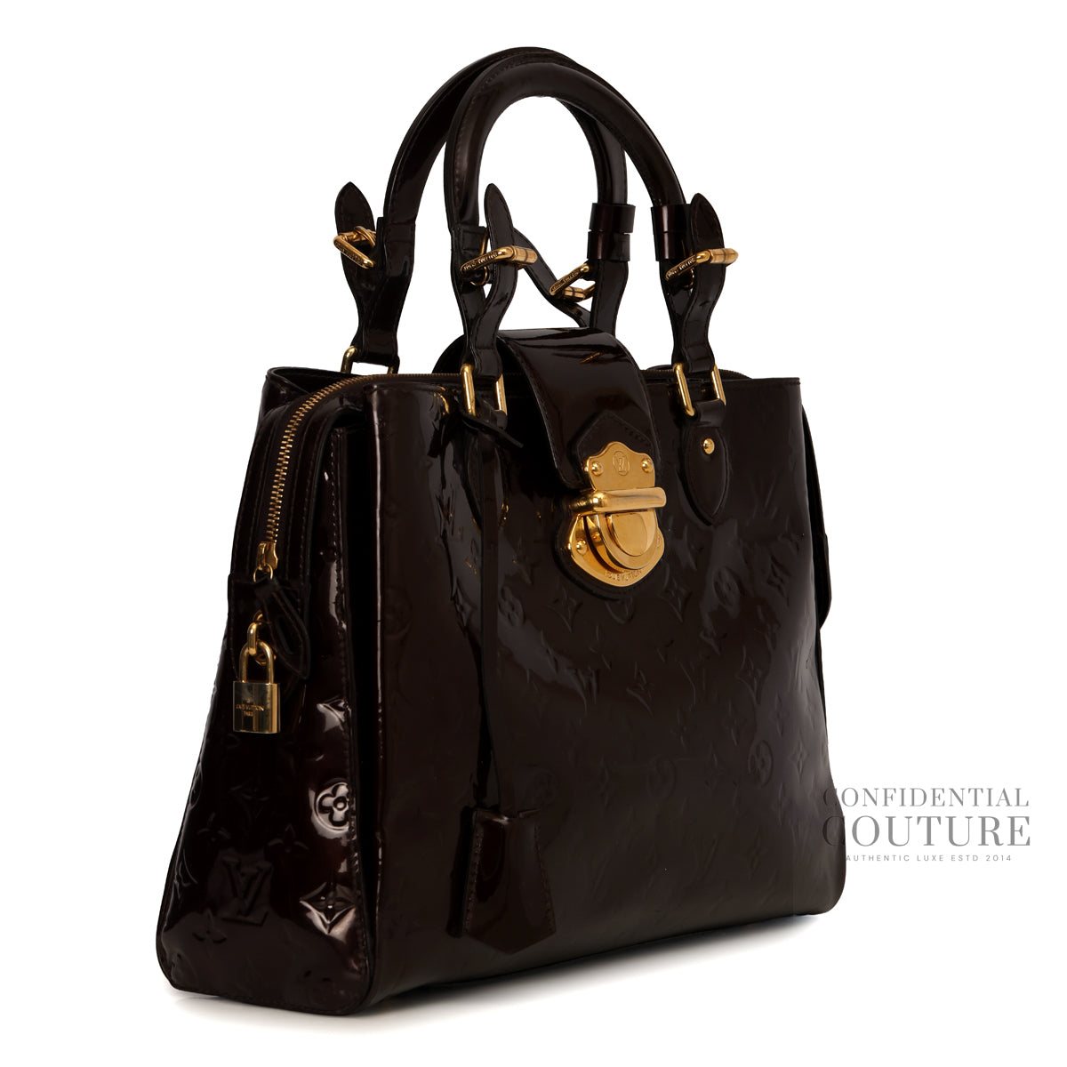 Amarante Monogram Vernis Melrose Avenue bag