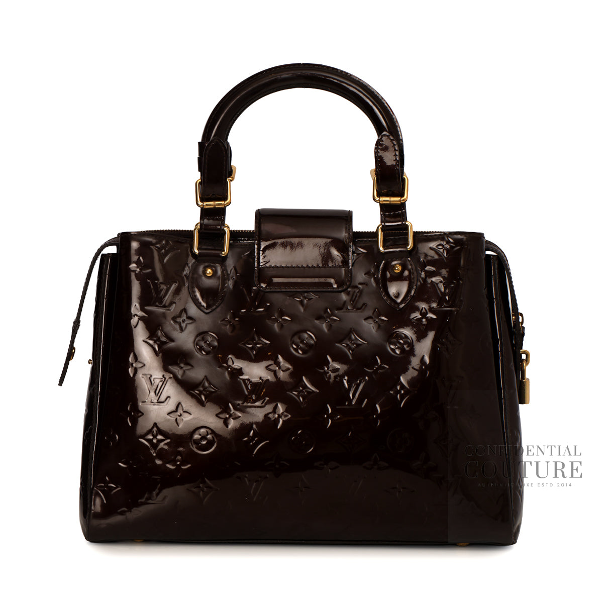 Amarante Monogram Vernis Melrose Avenue bag