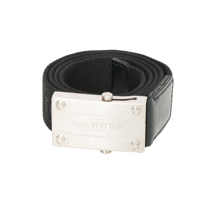 Pre-loved Louis Vuitton Black Santur Bengal Belt