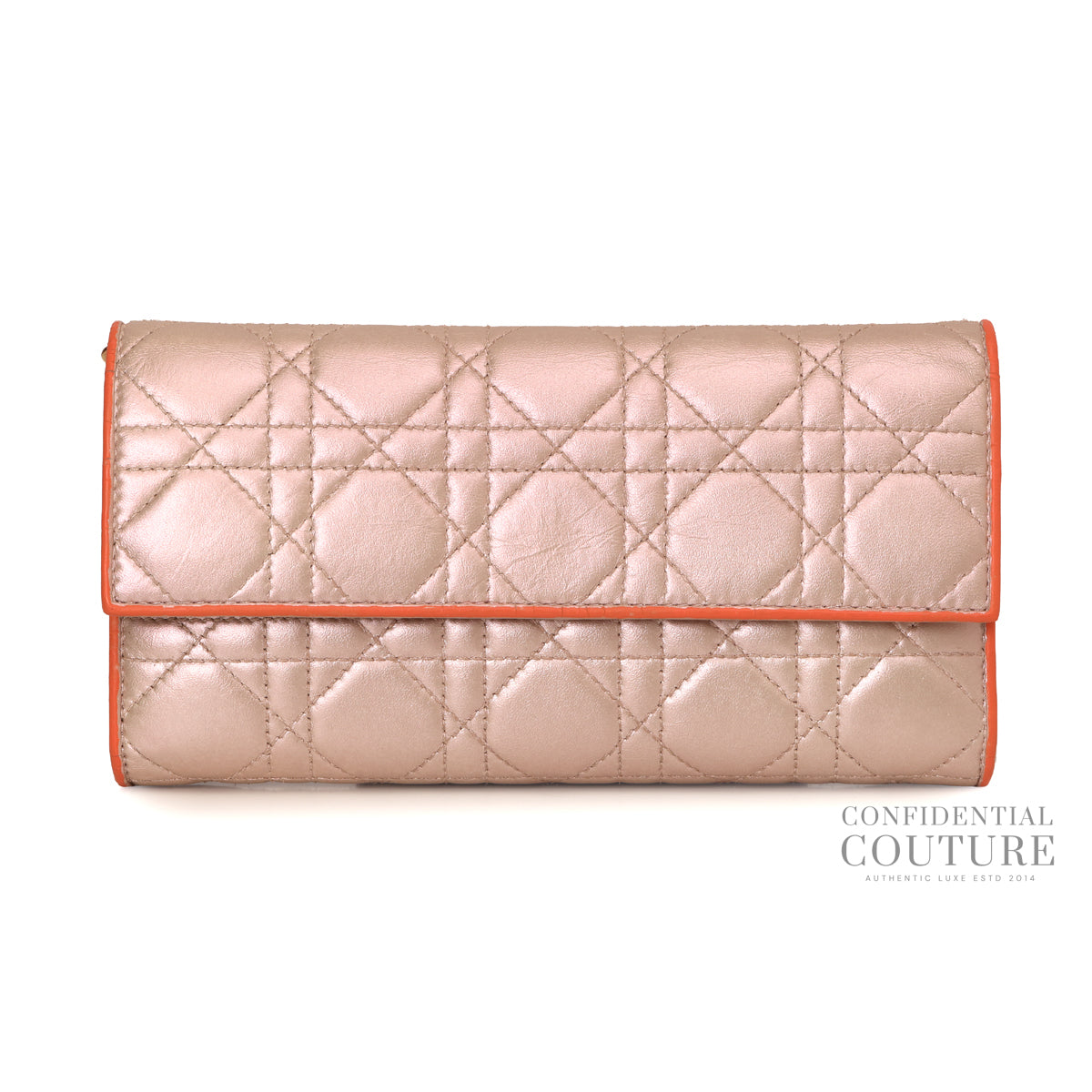 Cannage Calfskin Continental Wallet One Size