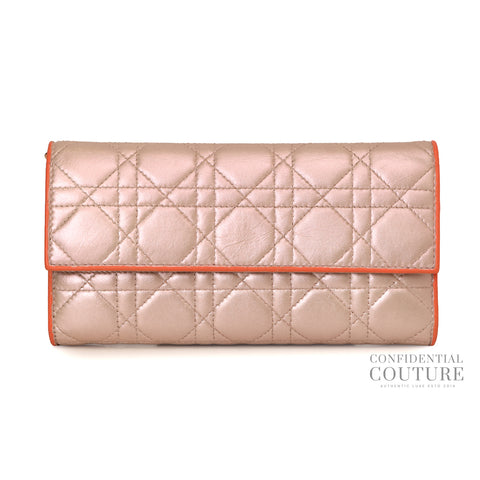 Cannage Calfskin Continental Wallet One Size
