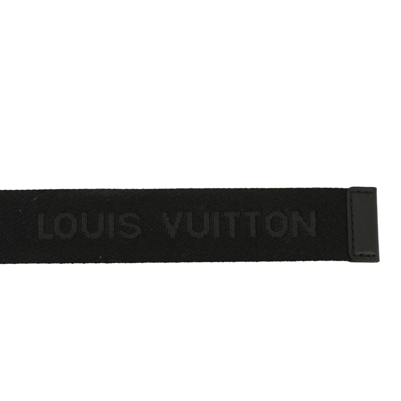 Women pre loved louis vuitton black santur bengal belt sale
