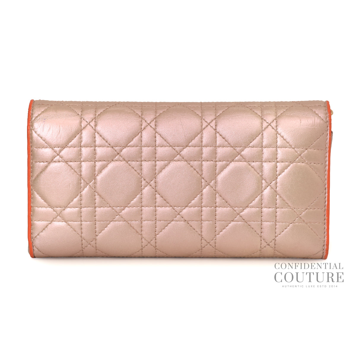 Cannage Calfskin Continental Wallet One Size