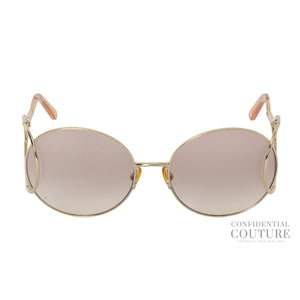 CE124S Round Light Brown Tone Sunglasses