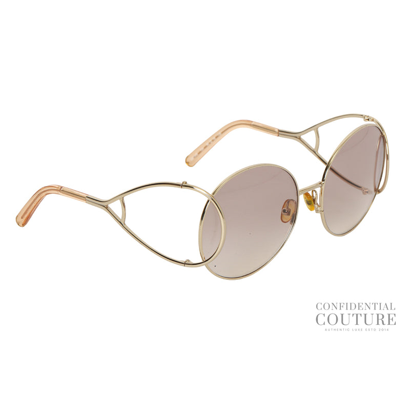 Chloe ce124s round light brown tone sunglasses price