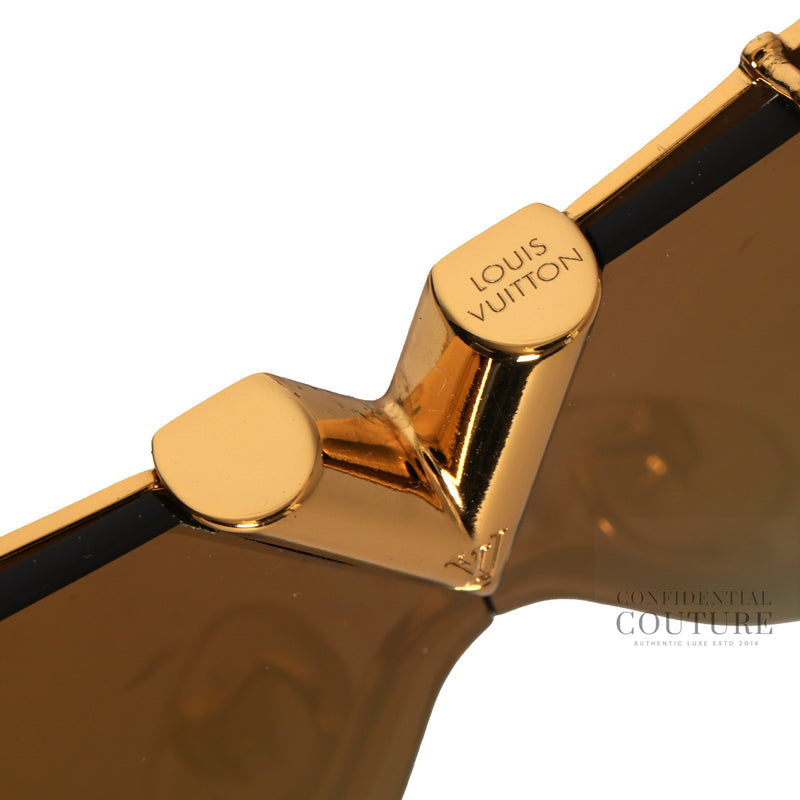 Gold LV Drive Sunglasses