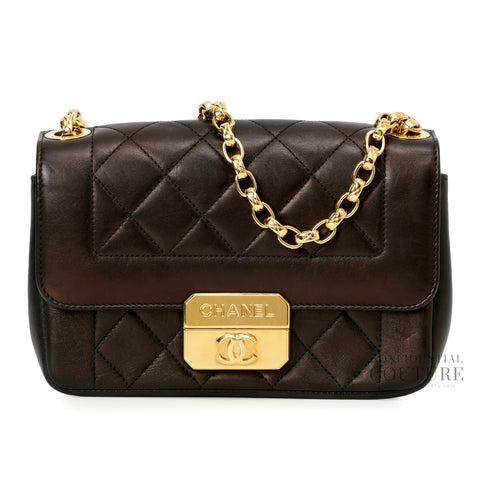 Chic With Me Mini Black Flap Bag