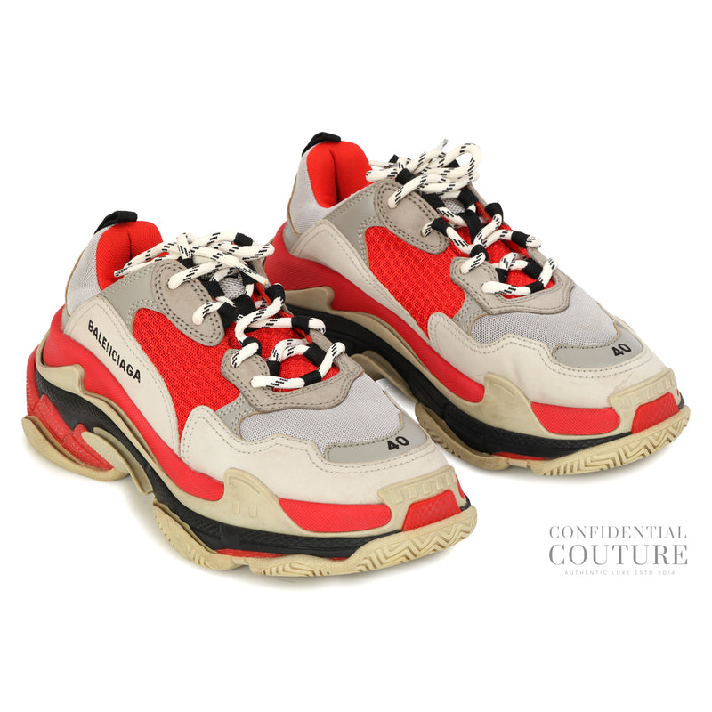 Red/Grey TRiple S Chunky Sneakers EU 40 | US 7 | UK 6
