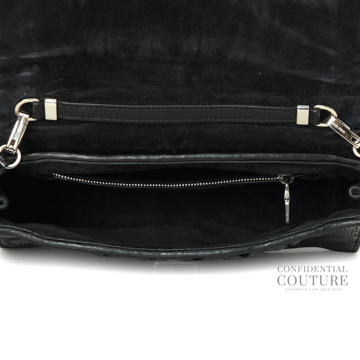 Matelassé Nappa leather Black crossbody