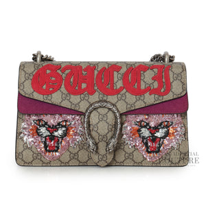 GG Supreme Angry Cat Dionysus Small Shoulder Bag