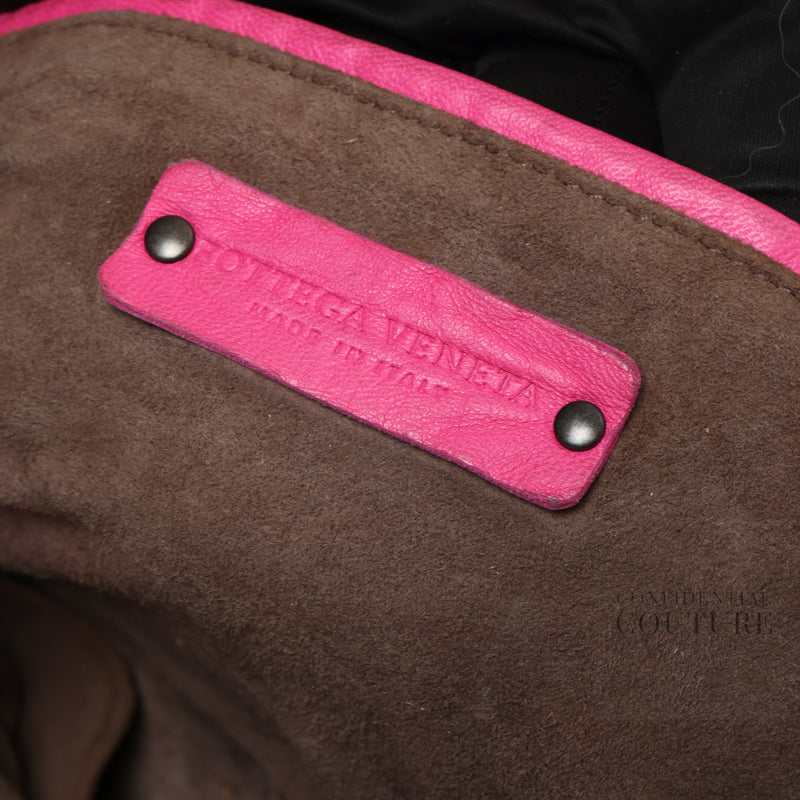 Bottega Veneta Intrecciato Leather Pink Shoulder Bag