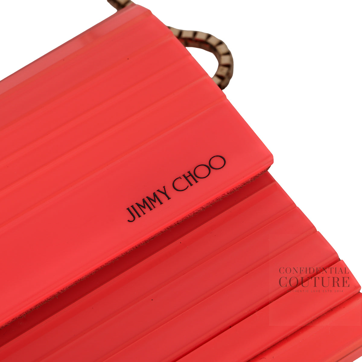 Pink Sweetie Acrylic Clutch with Chain Strap