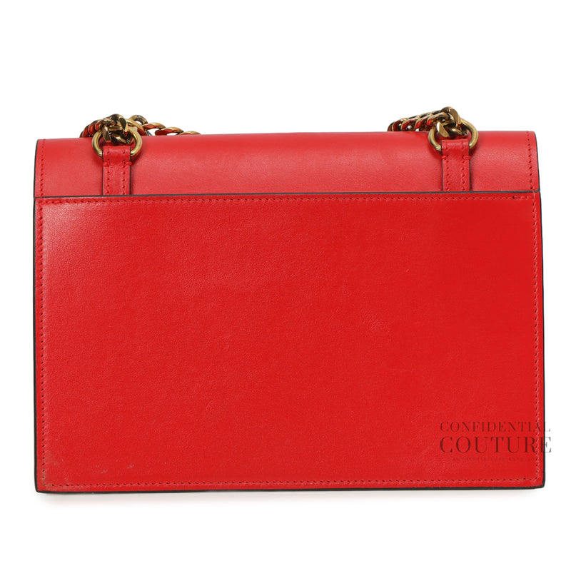Elisa Small Red Leather Shoulder Bag