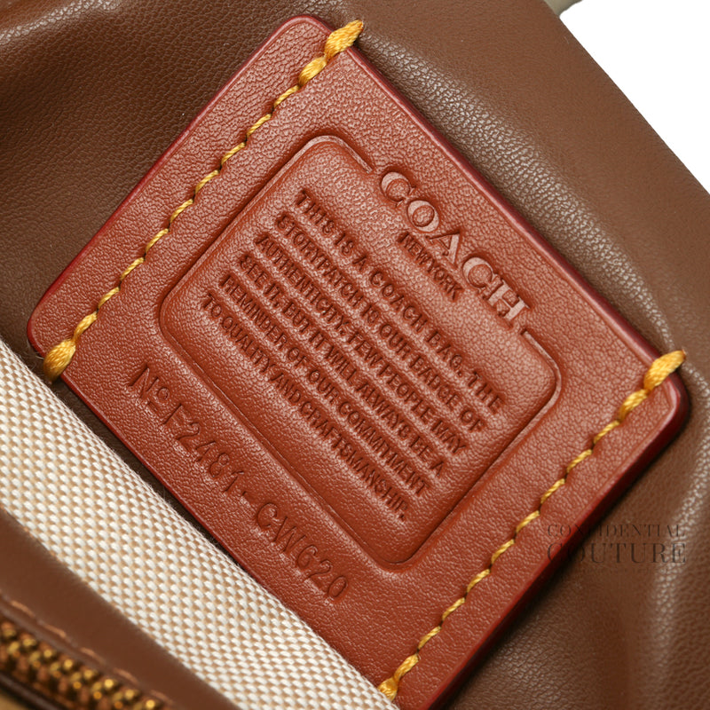 Brown Quilted Suede Tabby Shoulder Bag 26 with Chain