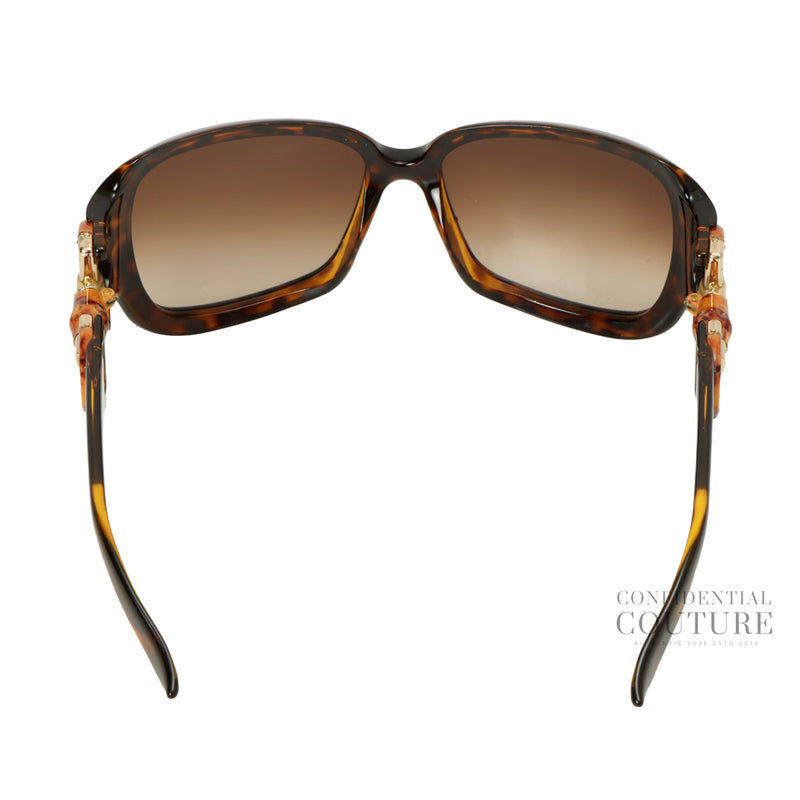 Bamboo Horsebit Brown Sunglasses